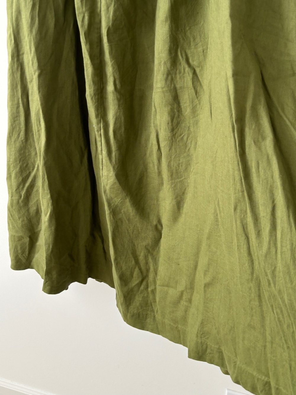 Boden 100% Linen Olive Green Maxi Skirt - Picture 6 of 16